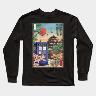 Doctor Who Long Sleeve T-Shirt - Tardis in Japan by DrMonekers